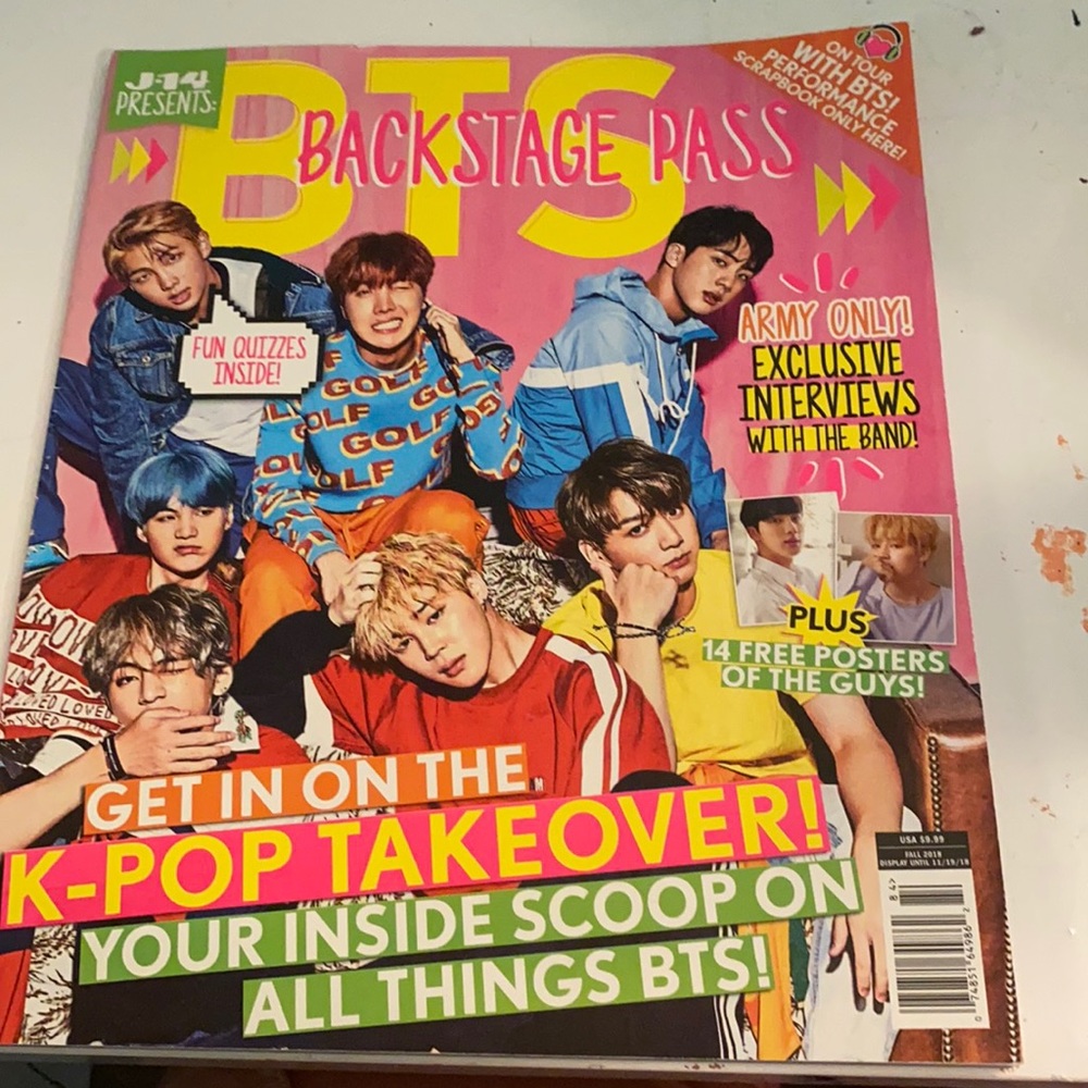 BTS J-14 Backstage Pass